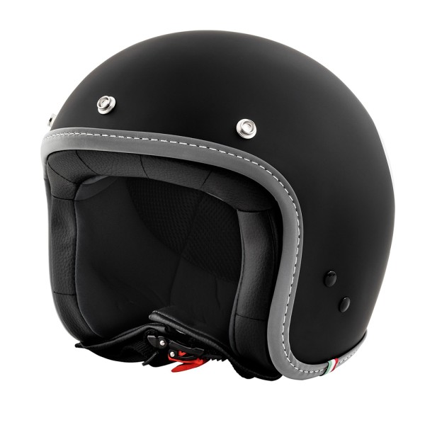 Casque jet Vespa couleur noir