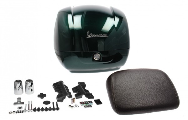 Top case d'origine pour Vespa GTS - vert / vert métallisé 349/A