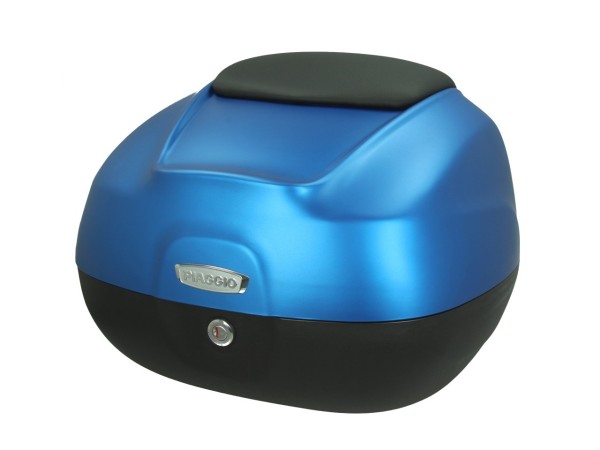 Top case 37 L avec dossier pour Piaggio Medley 125/150 (23-24) - bleu mat line 297/A