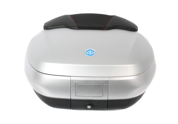 Top Case 50 l, (H4_gris mat 760/B) incl. coussin dorsal pour Piaggio MP3 500 Sport Advance HPE