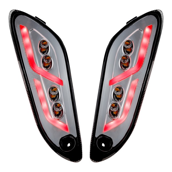 Kit clignotant arrière gauche / droit LED clair pour Vespa Primavera /​ Sprint 125-150cc SIP Style