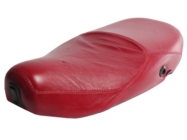 Selle Vespa cuir véritable rouge pour LX 50-150cc Touring, ET2/ET4 /LX/LXV/S 50-150ccm-