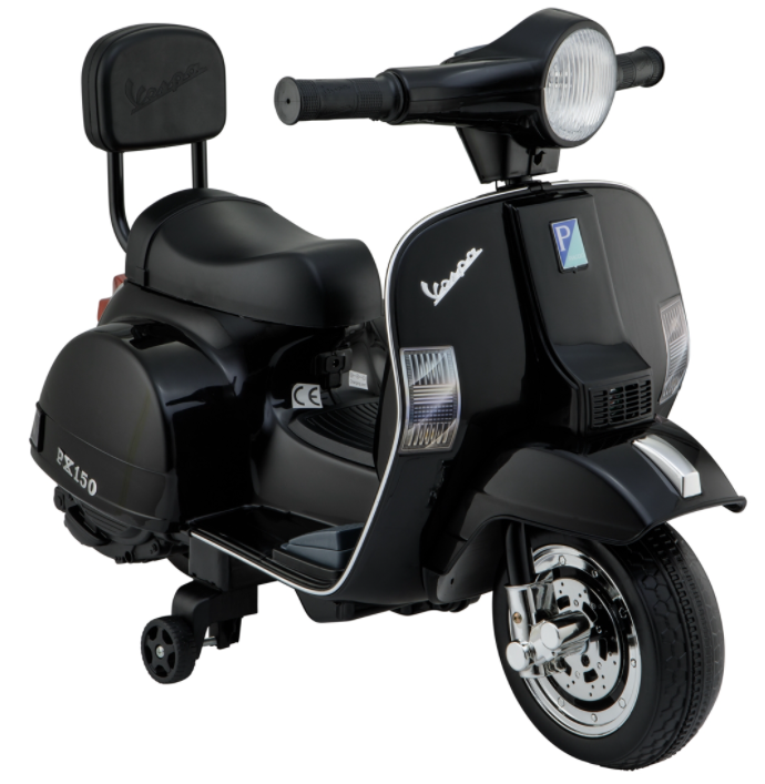 Moto/Scooter Électrique 6V pour Enfant Side Car 2,5 km/h, Phare